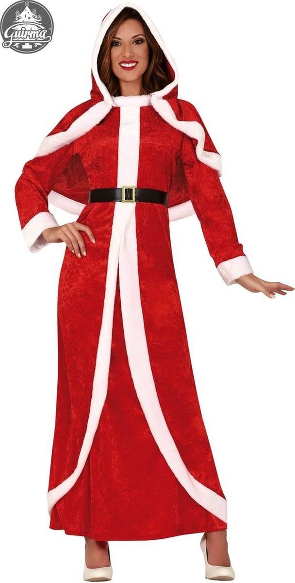 Kerst & Oud & Nieuw Kostuum | Lekker Warme Mantel Noordpool Kerstvrouw Kostuum | Maat 38-40 | Kerst | Verkleedkleding